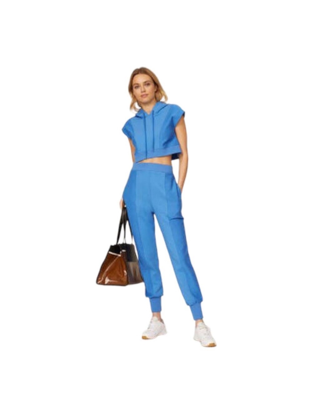 Hervé by Hervé Leger Sky Blue Drawstring Hoodie - Picture 11 of 11